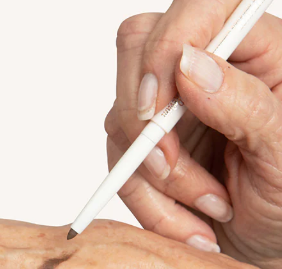 Twist to reveal a small amount of pencil tip.